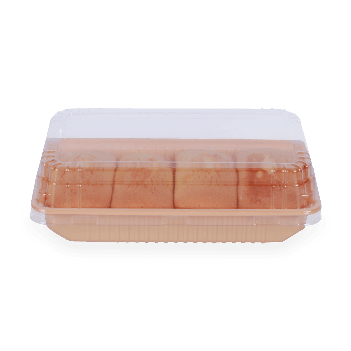 PCR PET可回收翻盖食品包装容器