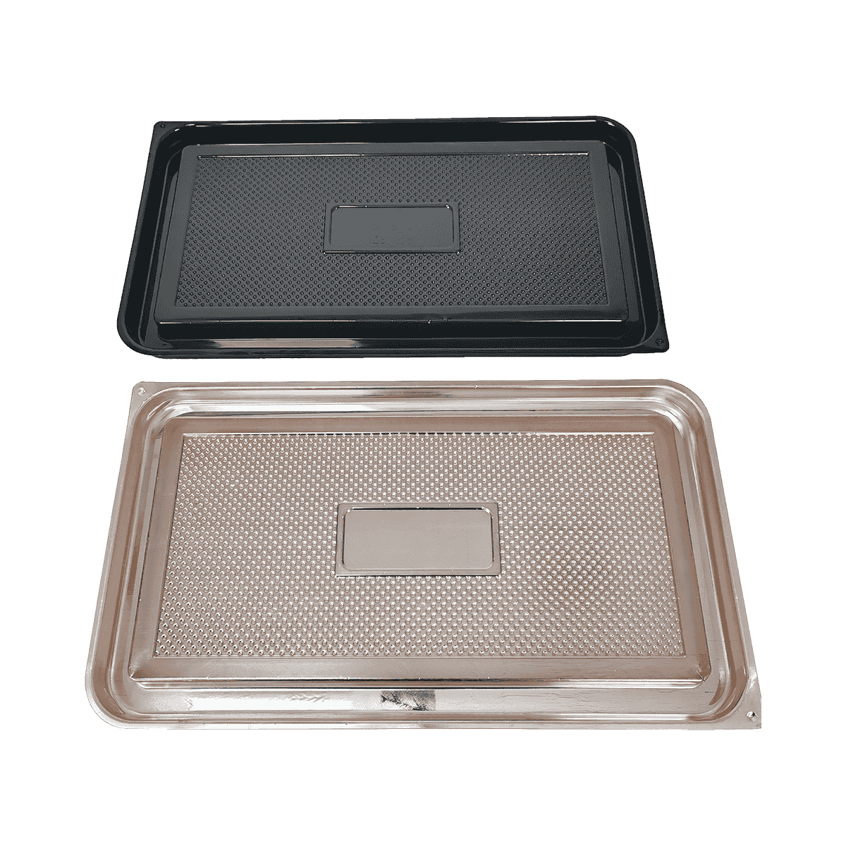 ZK-PET-044 一次性金色PET食品包装容器适用于外卖甜点、水果和面包