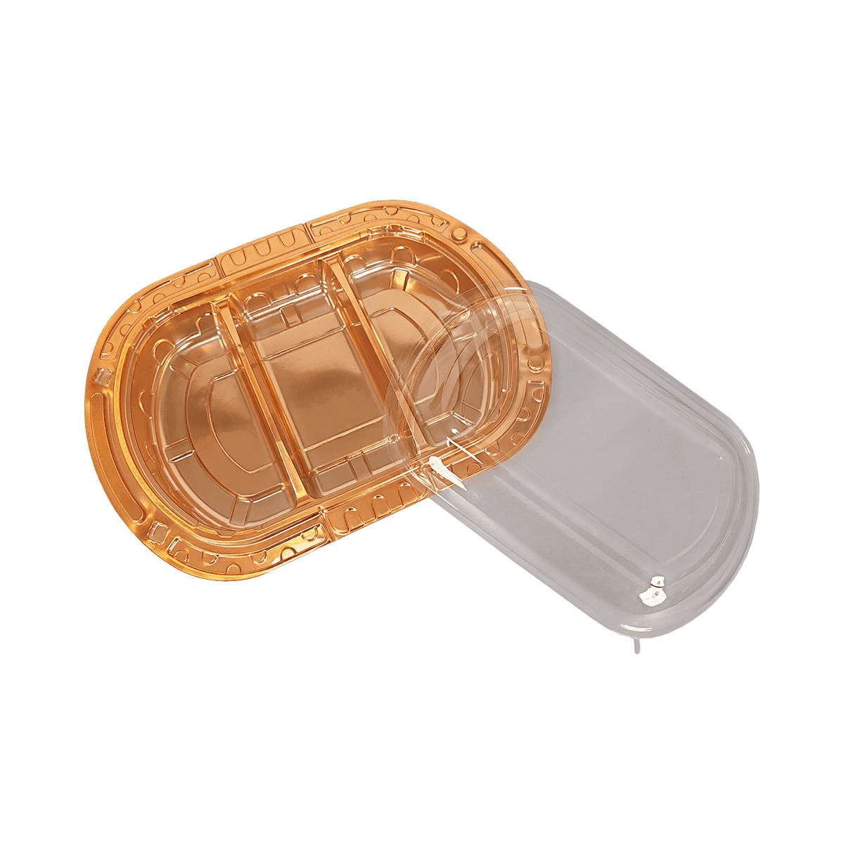 ZK-PET-047 金色PET食品包装容器